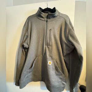 Carhartt Men's Dark Gray Zip-Up Sweater